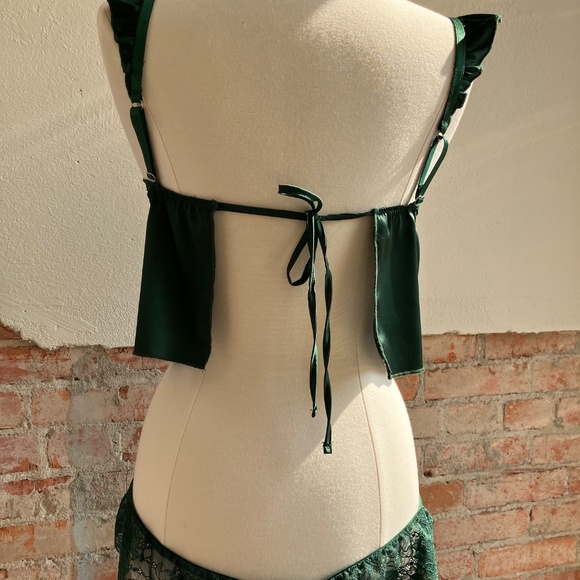 Kat The Label x Hanna Schonberg Forest Green Camisole and Thong [XS/Sm] - Picture 11 of 11